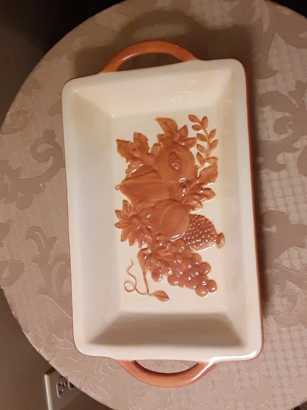Fall Ceramic Casserole Baking Dish